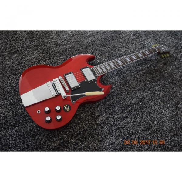 Custom SG Angus Young Classic Red 6 String Electric Guitar Maestro Vibrola #1 image