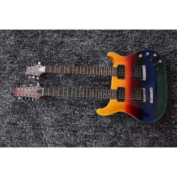 Custom Prism PRS Double Neck 6 String Electric Guitar Passive Pickups and 12 String Guitar #1 image
