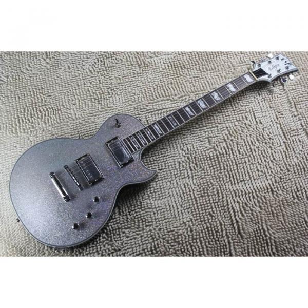 Custom LTD Deluxe ESP Silver Dust Electric Guitar #1 image
