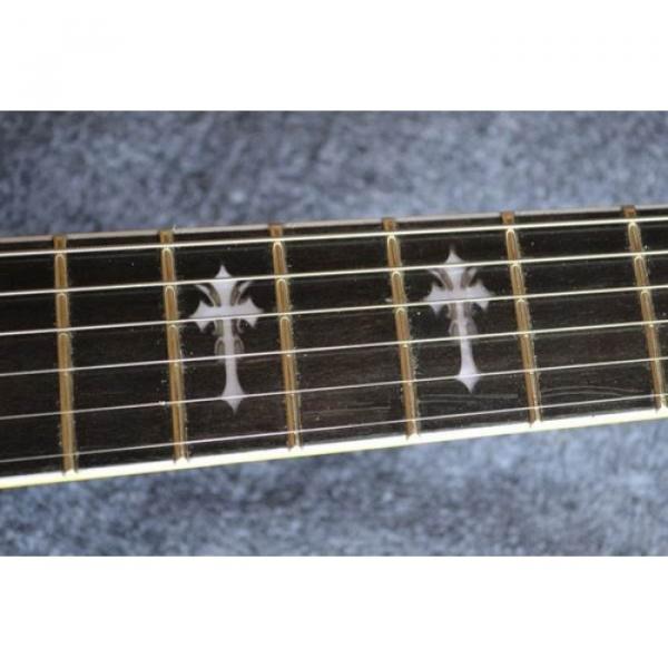 Custom Made ESP Iron Cross Black Electric guitar #5 image