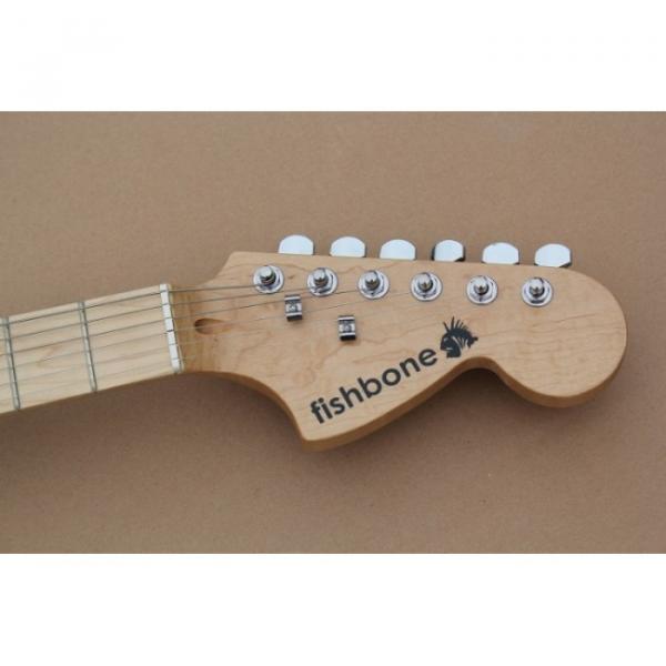 Custom Kitty Cat Fishbone Pink Electric Guitar #5 image