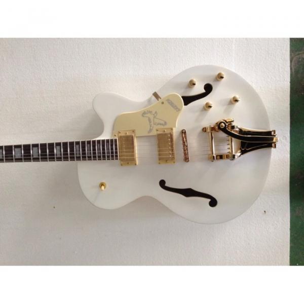 Custom Gretsch Falcon White Electric Guitar #1 image