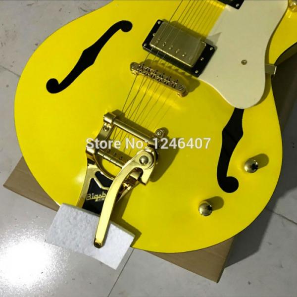 Custom G6120 Gretsch Yellow Monaco Electric Guitar #4 image