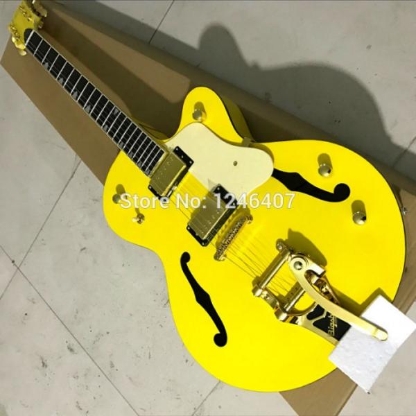 Custom G6120 Gretsch Yellow Monaco Electric Guitar #5 image