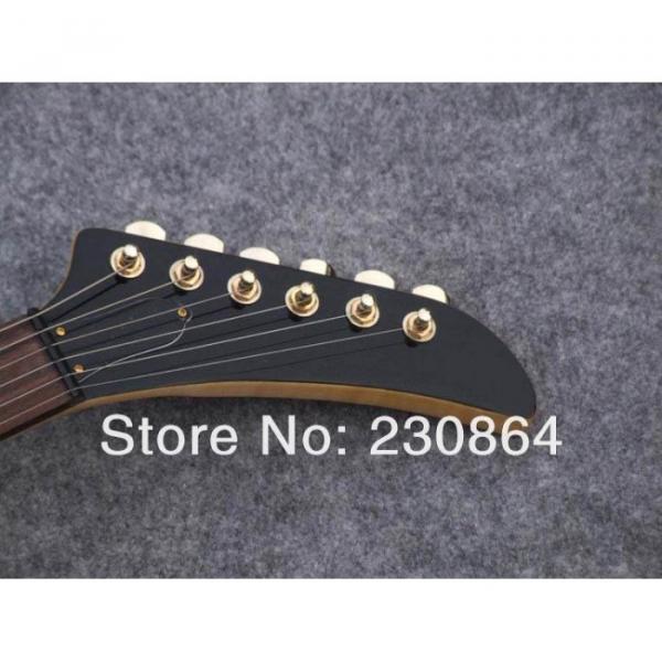 Custom Firebird Burl Maple Top Explorer Electric Guitars Gold Tuners #3 image
