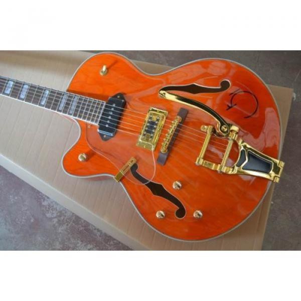 Custom G6120 Gretsch Left Handed Orange Electric Guitar #1 image