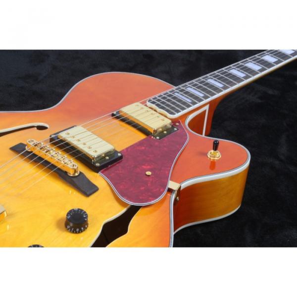 Custom Classic L5 Jazz Hollow Body Byrdland Electric Guitar Sunburst #3 image