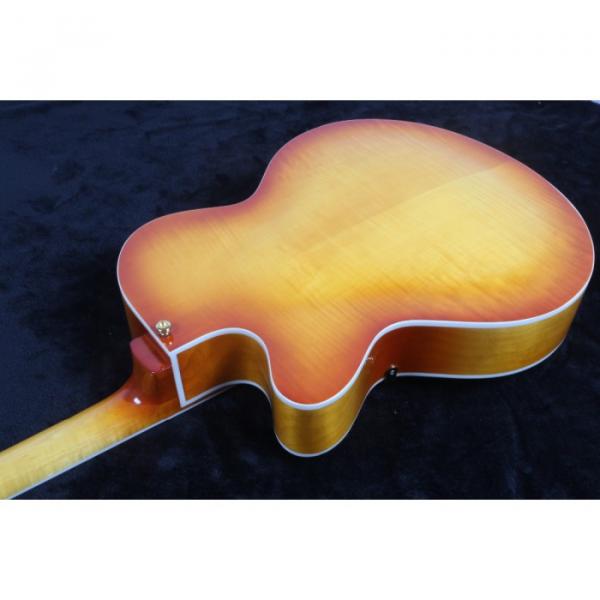 Custom Classic L5 Jazz Hollow Body Byrdland Electric Guitar Sunburst #5 image
