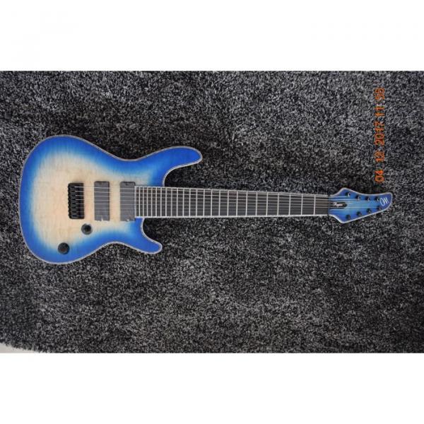 Custom Built Mayones Regius 8 String Blue Burst Electric Guitar #1 image