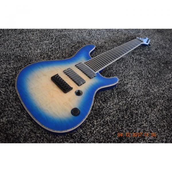Custom Built Mayones Regius 8 String Blue Burst Electric Guitar #2 image