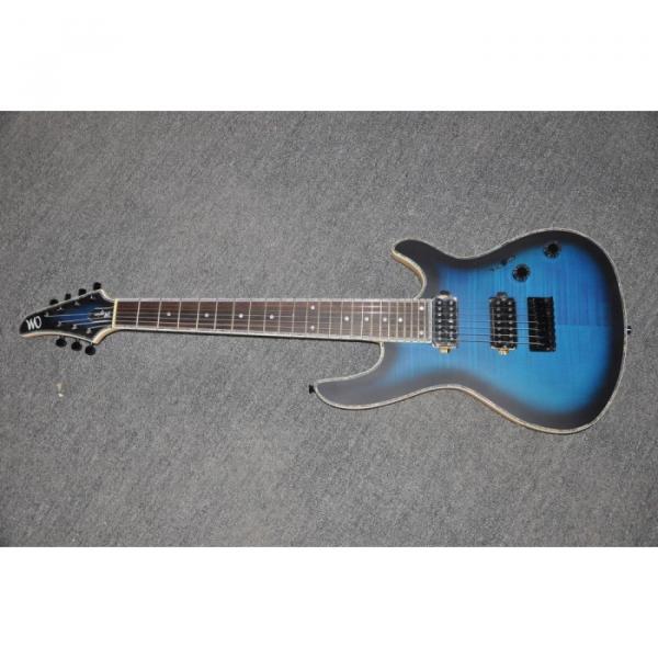 Custom Built Mayones Regius 7 String Electric Guitar Tiger Blue Maple Top #1 image