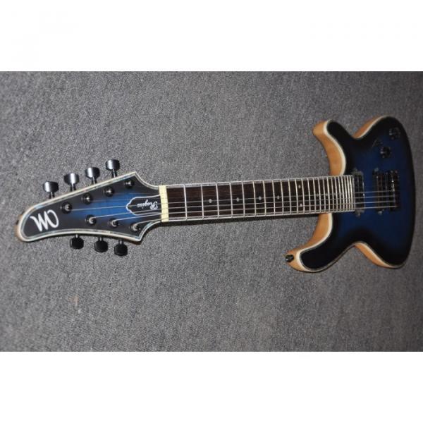 Custom Built Mayones Regius 7 String Electric Guitar Tiger Blue Maple Top #4 image