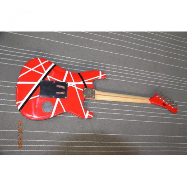 Custom Built EVH 5150 Red White Black Stripe Kramer Electric Guitar #5 image