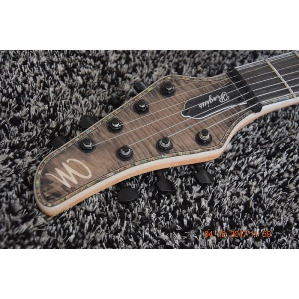 Custom Built Mayones Regius 7 String Electric Guitar Gray Tiger Maple Top #3 image