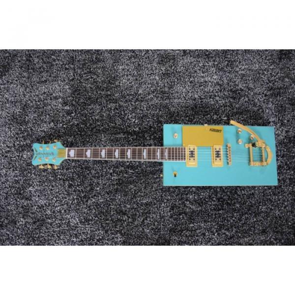 Custom Built Blue Gretsch G5810 Bo Diddley Electric Guitar Cigarette Box #1 image