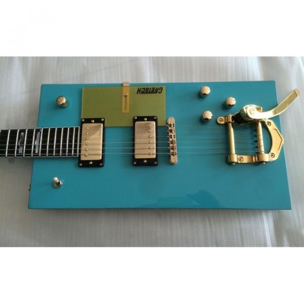 Custom Blue Gretsch G5810 Bo Diddley Electric Guitar Cigarette Box #1 image