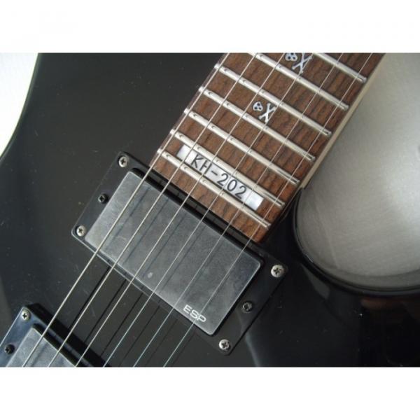 Custom Black ESP KH 202 Electric Guitar #2 image