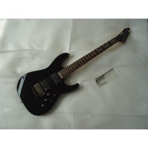 Custom Black ESP KH 202 Electric Guitar #5 image