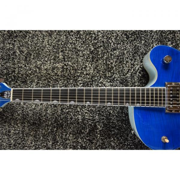Custom 6120 Blue Tiger Maple Top Gretsch 6 String Electric Guitar #5 image