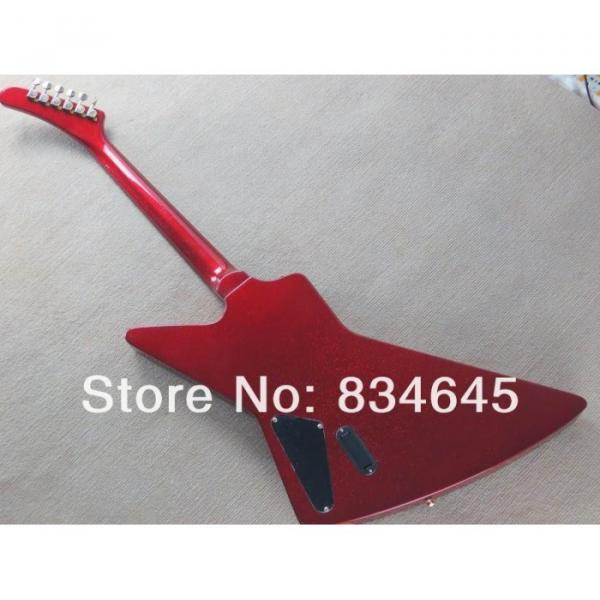 Custom  ESP Explorer MX 250 II Active Pickups EMG Metal Red Electric Guitar #5 image