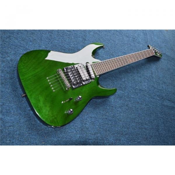 Custom  Shop Tranparent Green ESP Electric Guitar #3 image