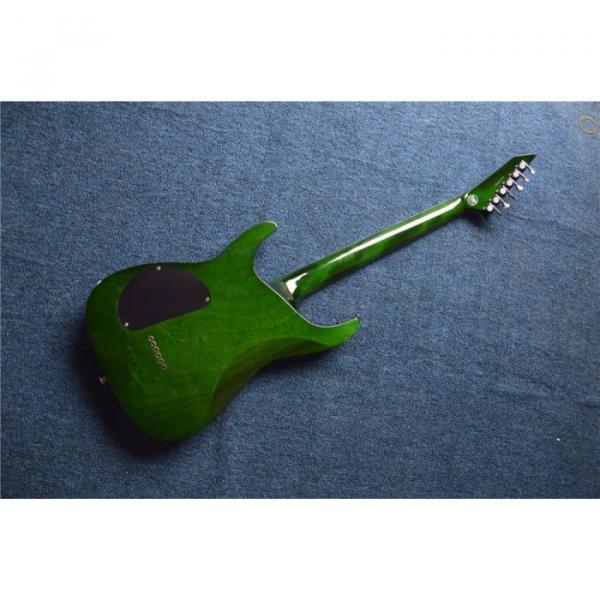 Custom  Shop Tranparent Green ESP Electric Guitar #4 image