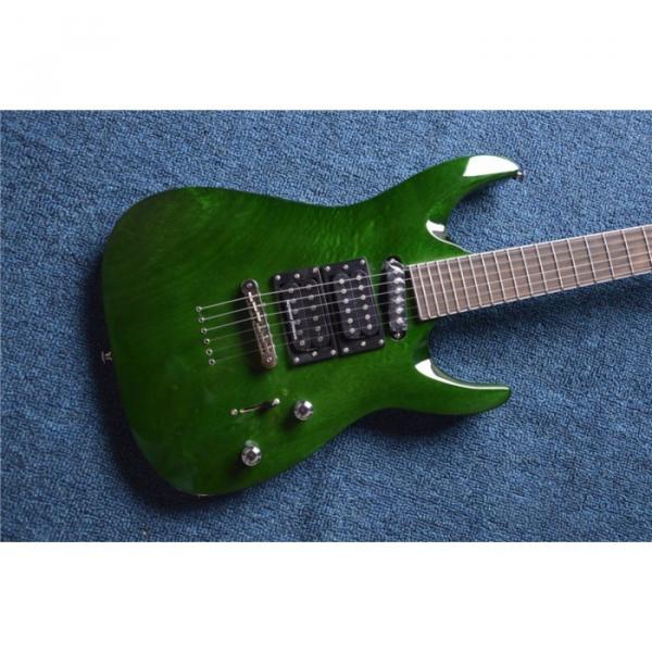 Custom  Shop Tranparent Green ESP Electric Guitar #5 image