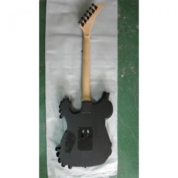 Custom  ESP Black Carved Skull Electric Guitar #4 image