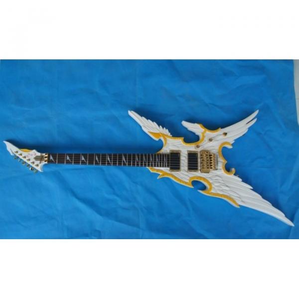 Custom  Shop ESP Angel White Electric Guitar Carvings Floyd Rose Tremolo #1 image