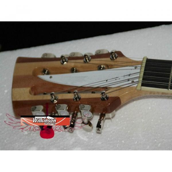 12 Strings Custom Shop 360  3 Pickups Naturalglo Electric Guitar #2 image