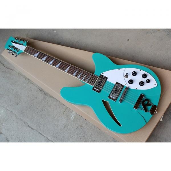12 Strings Custom 360 2 Pickups Teal Green Electric Guitar #4 image