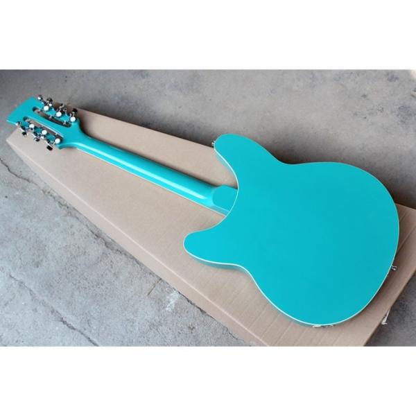 12 Strings Custom 360 2 Pickups Teal Green Electric Guitar #5 image