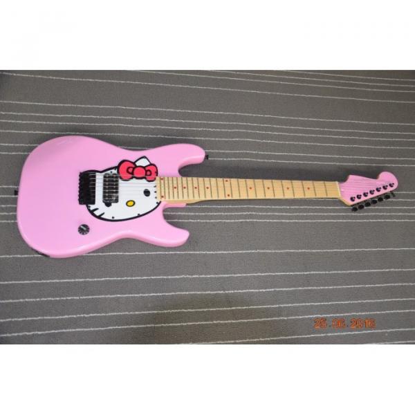 Custom Shop Stratocaster Shell Pink Hello Kitty Electric Guitar #1 image