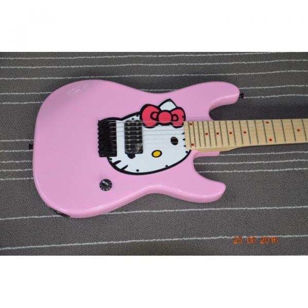 Custom Shop Stratocaster Shell Pink Hello Kitty Electric Guitar #5 image
