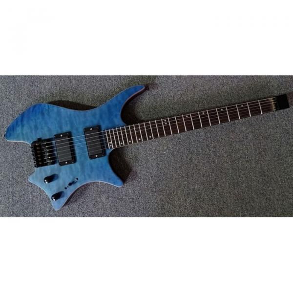 Custom Shop Steinberger Blue Maple Top Headless Electric Guitar #1 image