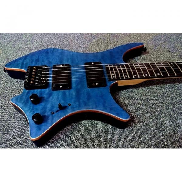 Custom Shop Steinberger Blue Maple Top Headless Electric Guitar #2 image