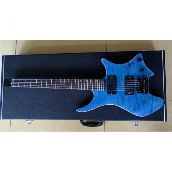 Custom Shop Steinberger Blue Maple Top Headless Electric Guitar #3 image