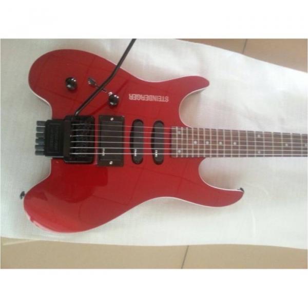 Custom Shop Red Steinberger No Headstock Electric Guitar #1 image