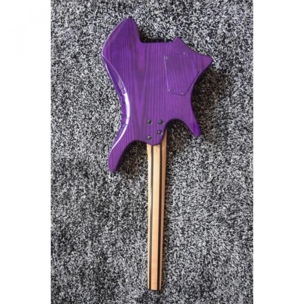 Custom Shop Fanned Frets Steinberger Purple Headless Electric Guitar #2 image
