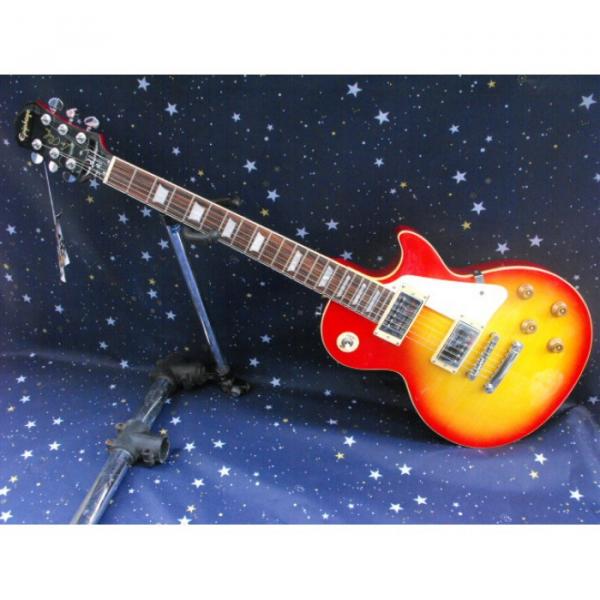 Custom Shop Cherry Sunburst VOS Epi LP Electric Guitar #1 image