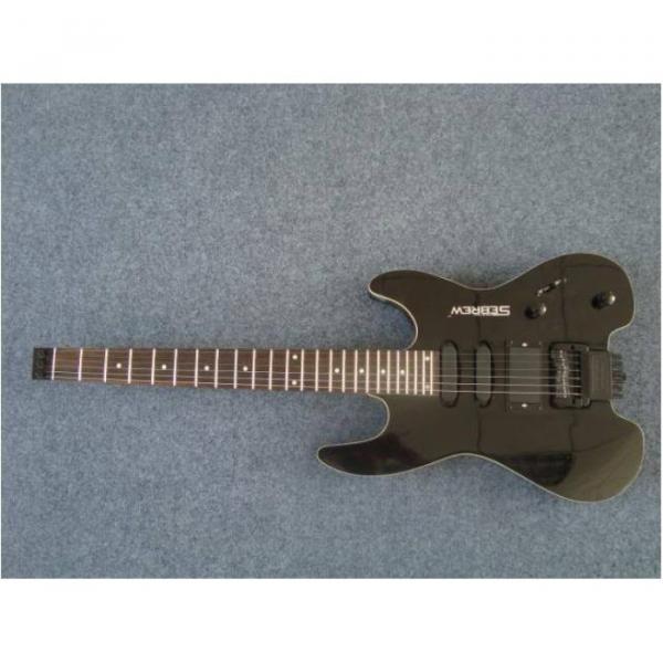 Custom Shop Black Steinberger No Headstock Electric Guitar #1 image