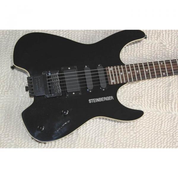 Custom Shop Black Steinberger 24 Fret No Headstock Electric Guitar #1 image