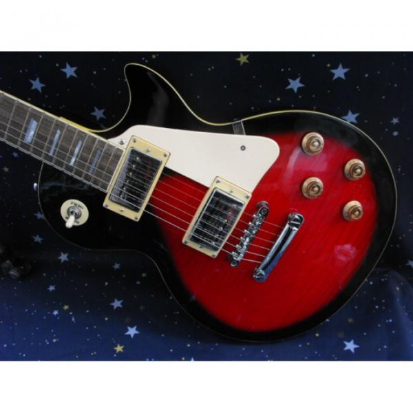 Custom Shop Black Red Burst VOS Epi LP Electric Guitar #5 image