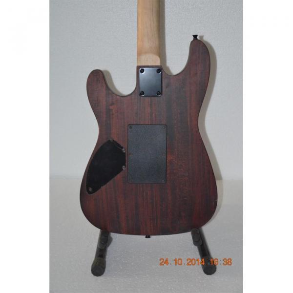 Custom Shop Black Machine Skull Emo 6 String Gear 4 Music Vintage Carved Electric Guitar #5 image