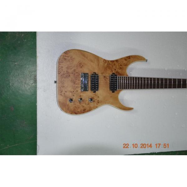 Custom Shop Black Machine 7 String Natural Birdseye Electric Guitar #1 image