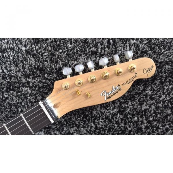 Custom Built Black Gold Paisley Design Telecaster Electric Guitar James Burton #2 image