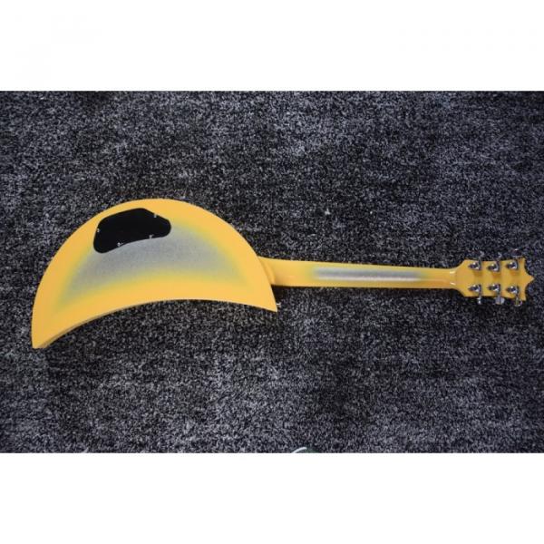 Custom Built Kawai Moonsalut Electric Guitar Yellow Real Abalone #5 image