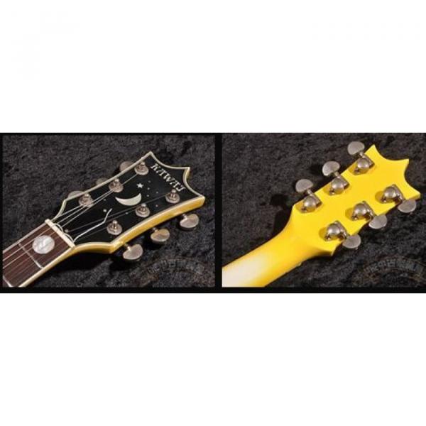Custom Built Kawai Moonsalut Electric Guitar Color Options Real Abalone #5 image