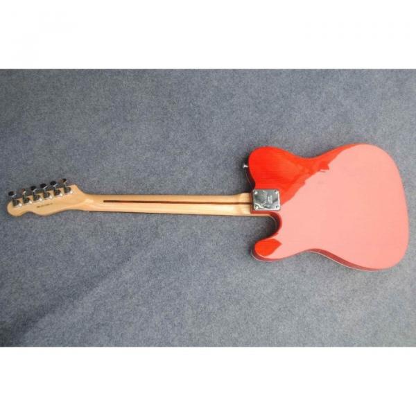 Custom American Telecaster Tiger Maple Top Red Electric Guitar #2 image