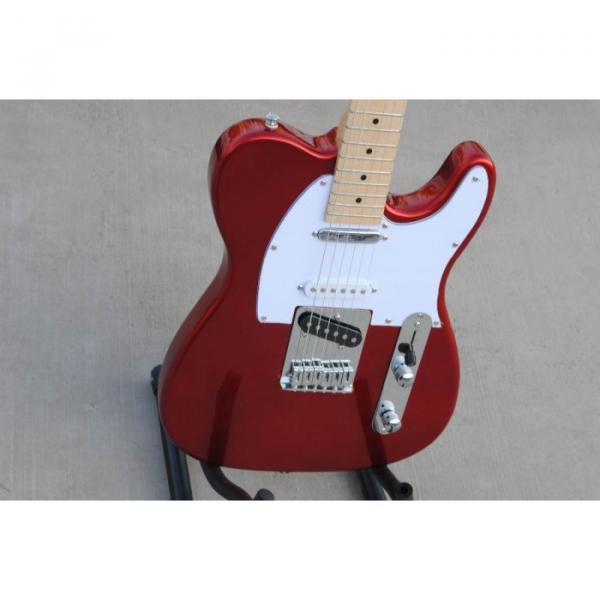 Custom American Standard Telecaster Metallic Red Electric Guitar #2 image